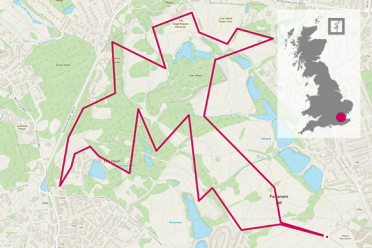 A run with a twist - hunting posts in Hampstead Heath