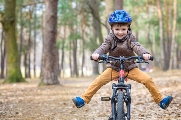 Teaching kids to ride a bike